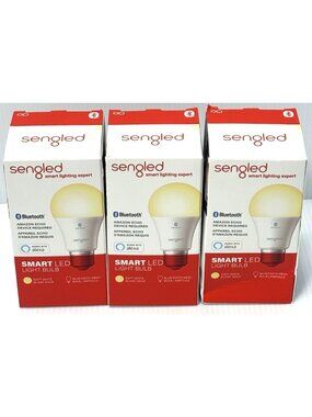 3-Pack Sengled Smart LED Light Bulb Bluetooth Mesh A19 800Lm Soft White NIB NEW